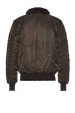 ALPHA INDUSTRIES B-15 Mod Flight Jacket in Chocolate, view 2, click to view large image.