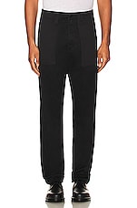 ALPHA INDUSTRIES Fatigue Pant in Black, view 4, click to view large image.