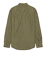 ALPHA INDUSTRIES Long Sleeve Multi Pocket Shirt in Og-107 Green, view 2, click to view large image.