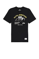 ALPHA INDUSTRIES Jeep Tee in Black, view 1, click to view large image.