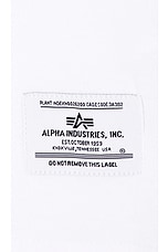 ALPHA INDUSTRIES Alpha Naval Base San Diego Tee in White, view 3, click to view large image.