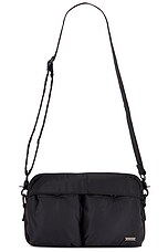 ALPHA INDUSTRIES Nylon Messenger Bag in Black | FWRD
