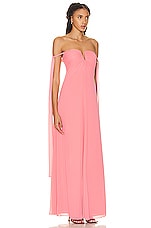 Alexis Dali Dress in Coral Pink, view 2, click to view large image.