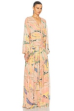 Alexis Diane Dress in Watercolor, view 2, click to view large image.
