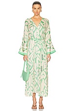 Alexis Giorgia Dress in Green Mirage, view 2, click to view large image.