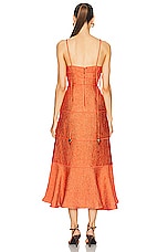 Alexis Vereda Dress in Terracotta Brocade, view 3, click to view large image.
