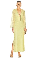 Alexis Sariyah Dress in Yellow Lace, view 1, click to view large image.