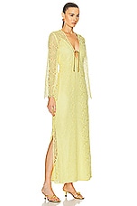 Alexis Sariyah Dress in Yellow Lace, view 3, click to view large image.