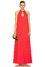 Alexis Celestino Dress in Red Orange, view 1, click to view large image.