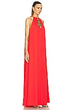 Alexis Celestino Dress in Red Orange, view 2, click to view large image.