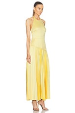 Alexis Saab Dress in Light Yellow, view 2, click to view large image.