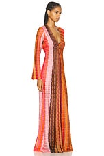 Alexis Vibe Dress in Orange Multicolor, view 2, click to view large image.