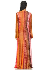 Alexis Vibe Dress in Orange Multicolor, view 3, click to view large image.
