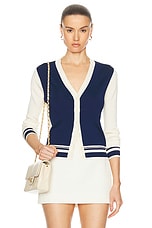 Alexis Dinno Cardigan in Ivory, view 1, click to view large image.