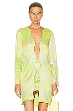 Alexis Bia Duster in Lime Waves, view 1, click to view large image.