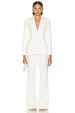 Alexis Varo Jacket in Ivory, view 4, click to view large image.