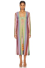 Alexis Retti Robe in Multicolor, view 2, click to view large image.