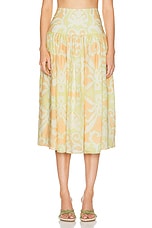 Alexis Maeve Skirt in Melon Vine, view 1, click to view large image.