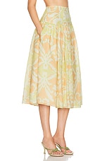 Alexis Maeve Skirt in Melon Vine, view 2, click to view large image.