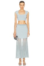 Alexis Franki Skirt in Powder Blue, view 4, click to view large image.