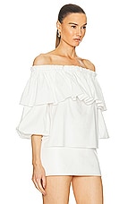 Alexis Arosa Top in White, view 2, click to view large image.
