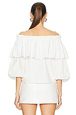 Alexis Arosa Top in White, view 3, click to view large image.