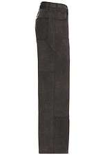 Alexander McQueen Carpenter Denim Trousers in Washed Charcoal, view 3, click to view large image.