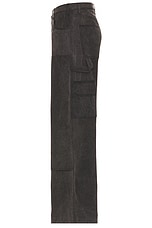 Alexander McQueen Carpenter Denim Trousers in Washed Charcoal, view 4, click to view large image.