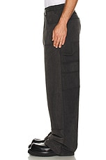 Alexander McQueen Carpenter Denim Trousers in Washed Charcoal, view 7, click to view large image.