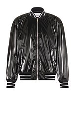 Alexander McQueen Oversized Bomber in Black, view 1, click to view large image.