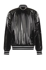 Alexander McQueen Oversized Bomber in Black, view 2, click to view large image.