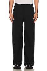 Alexander McQueen Oversized Baggy Trouser in Black, view 3, click to view large image.