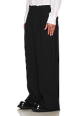 Alexander McQueen Oversized Baggy Trouser in Black, view 4, click to view large image.
