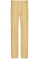 Alexander McQueen Drawcord Pants in Beige, view 1, click to view large image.