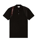 Alexander McQueen Polo Pullover in Black, view 1, click to view large image.