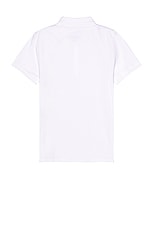 Alexander McQueen Logo Tape Harness Polo in White, view 2, click to view large image.