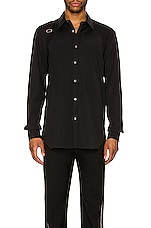 Alexander McQueen Shirt in Black, view 3, click to view large image.