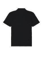 Alexander McQueen Logo Tape Dtl Polo in Black & Mix, view 2, click to view large image.