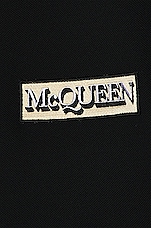 Alexander McQueen Polo Piquet Bio in Black, view 3, click to view large image.