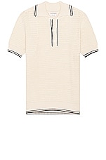 Alexander McQueen Polo in Vanilla & Black, view 1, click to view large image.