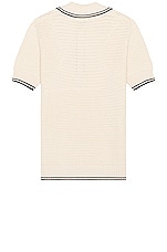 Alexander McQueen Polo in Vanilla & Black, view 2, click to view large image.