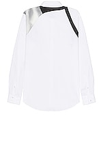 Alexander McQueen Shirt in White, view 2, click to view large image.
