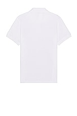 Alexander McQueen Piquet Polo in Optical White, view 2, click to view large image.