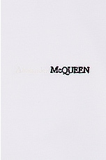 Alexander McQueen Piquet Polo in Optical White, view 3, click to view large image.