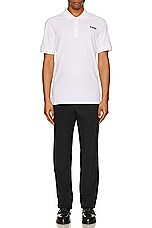 Alexander McQueen Piquet Polo in Optical White, view 5, click to view large image.
