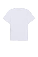 Alexander McQueen Short Sleeve T-shirt in White & Silver, view 2, click to view large image.