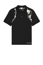 Alexander McQueen Harness Short Sleeve Shirt in Black, view 1, click to view large image.