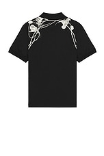 Alexander McQueen Harness Short Sleeve Shirt in Black, view 2, click to view large image.