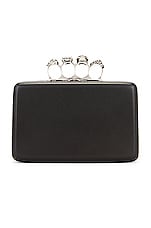 Alexander McQueen Twisted Clutch Bag in Black, view 1, click to view large image.
