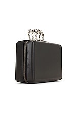Alexander McQueen Twisted Clutch Bag in Black, view 3, click to view large image.
